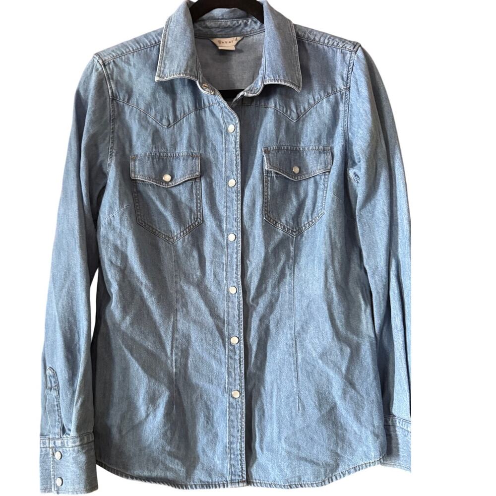 Ariat Light Blue Button Down Shirt